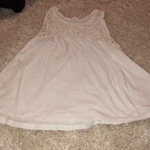 White lace tank top